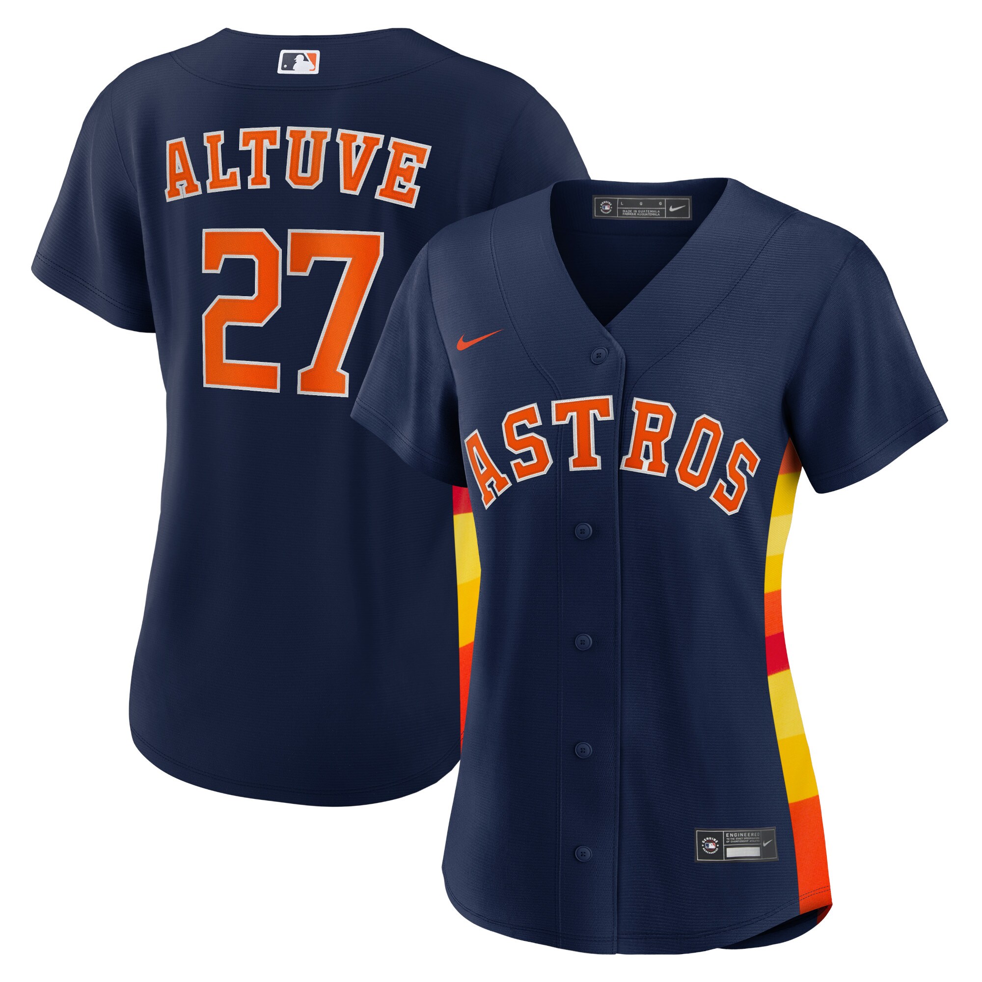 Jose Altuve Houston Astros Women's Alternate Replica Player Jersey - Navy