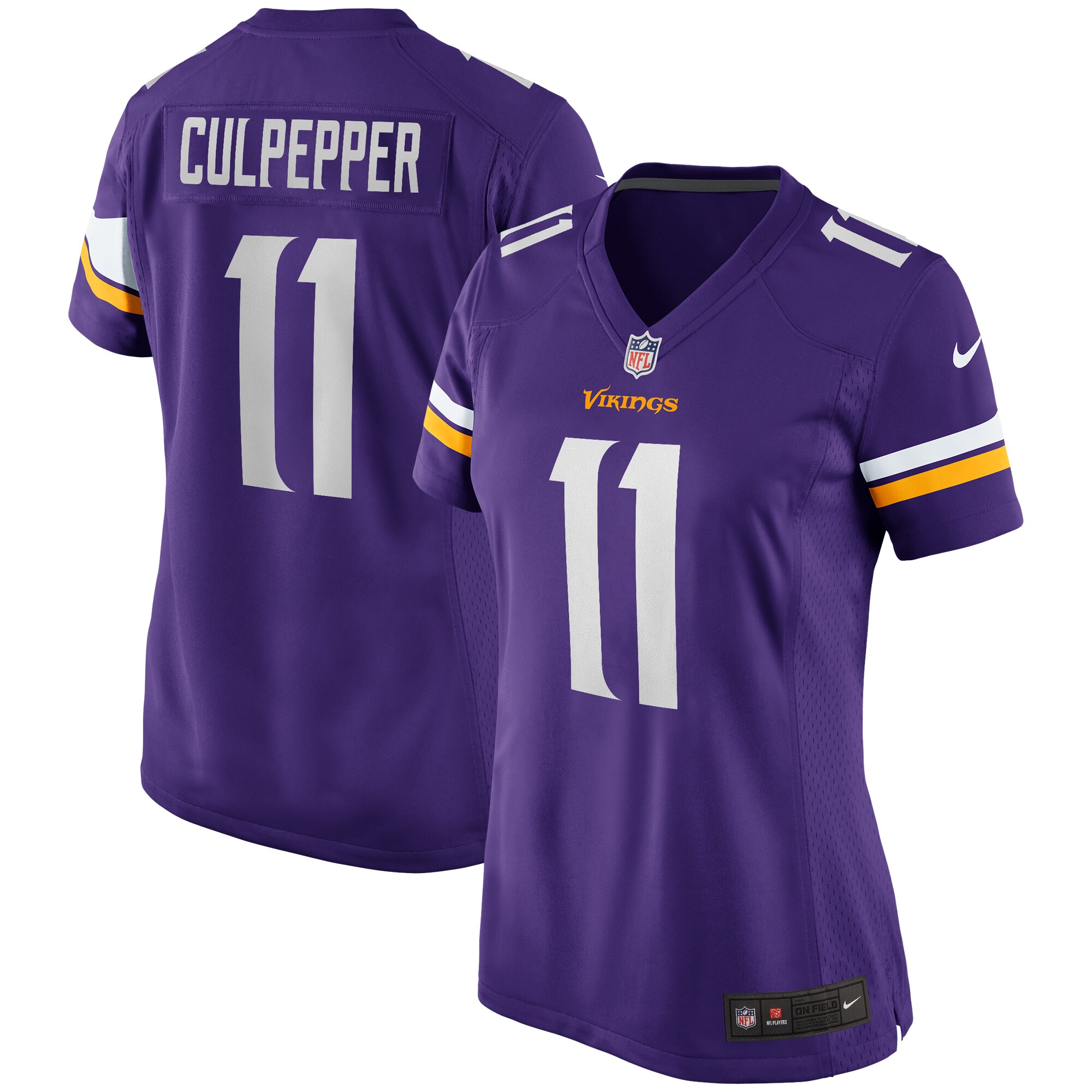 Daunte Culpepper Minnesota Vikings Women's Game Retired Player Jersey - Purple