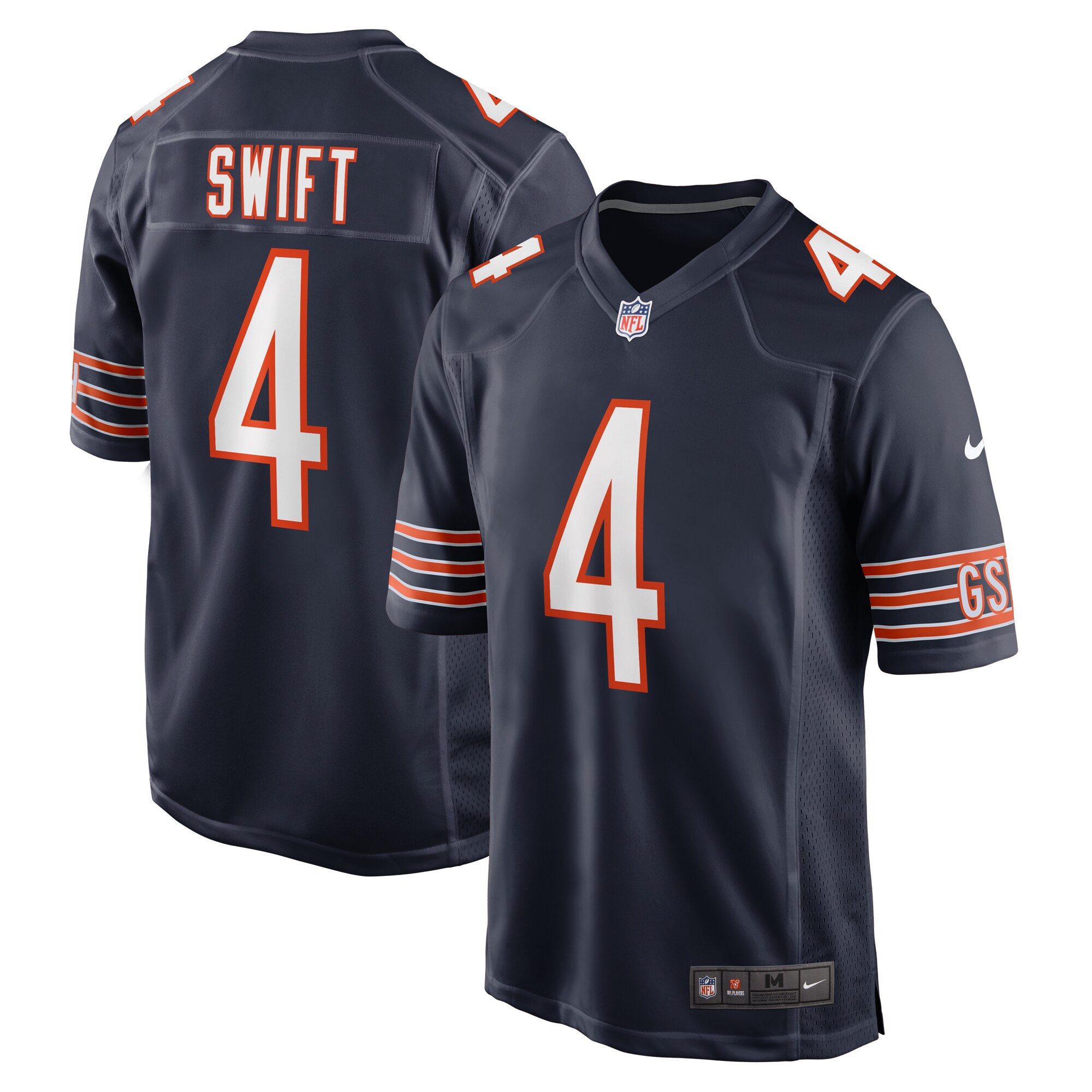 D'Andre Swift Chicago Bears   Game Jersey -  Navy