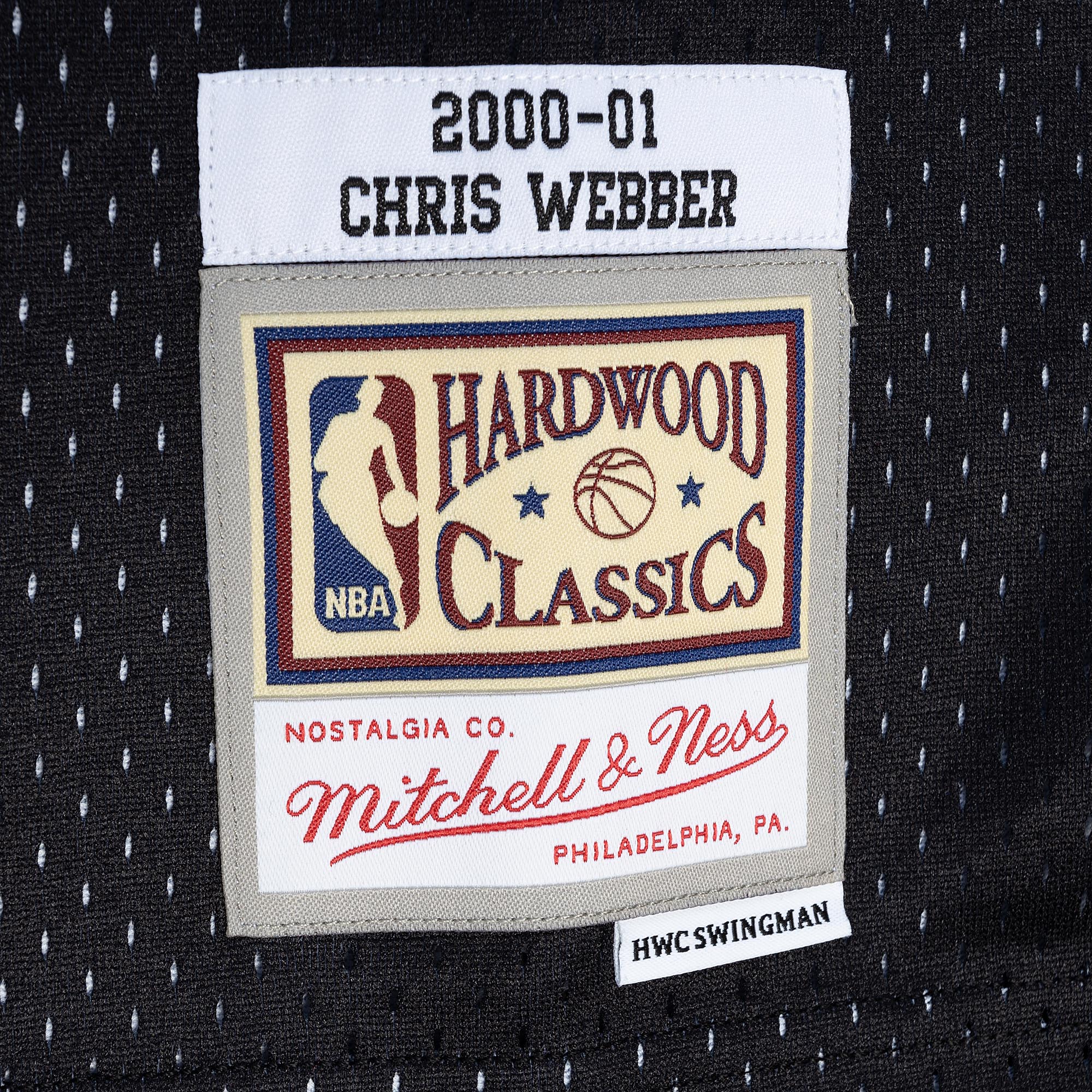 Chris Webber Sacramento Kings Mitchell & Ness Hardwood Classics 2000\/01 Split Swingman Jersey - Purple\/Black