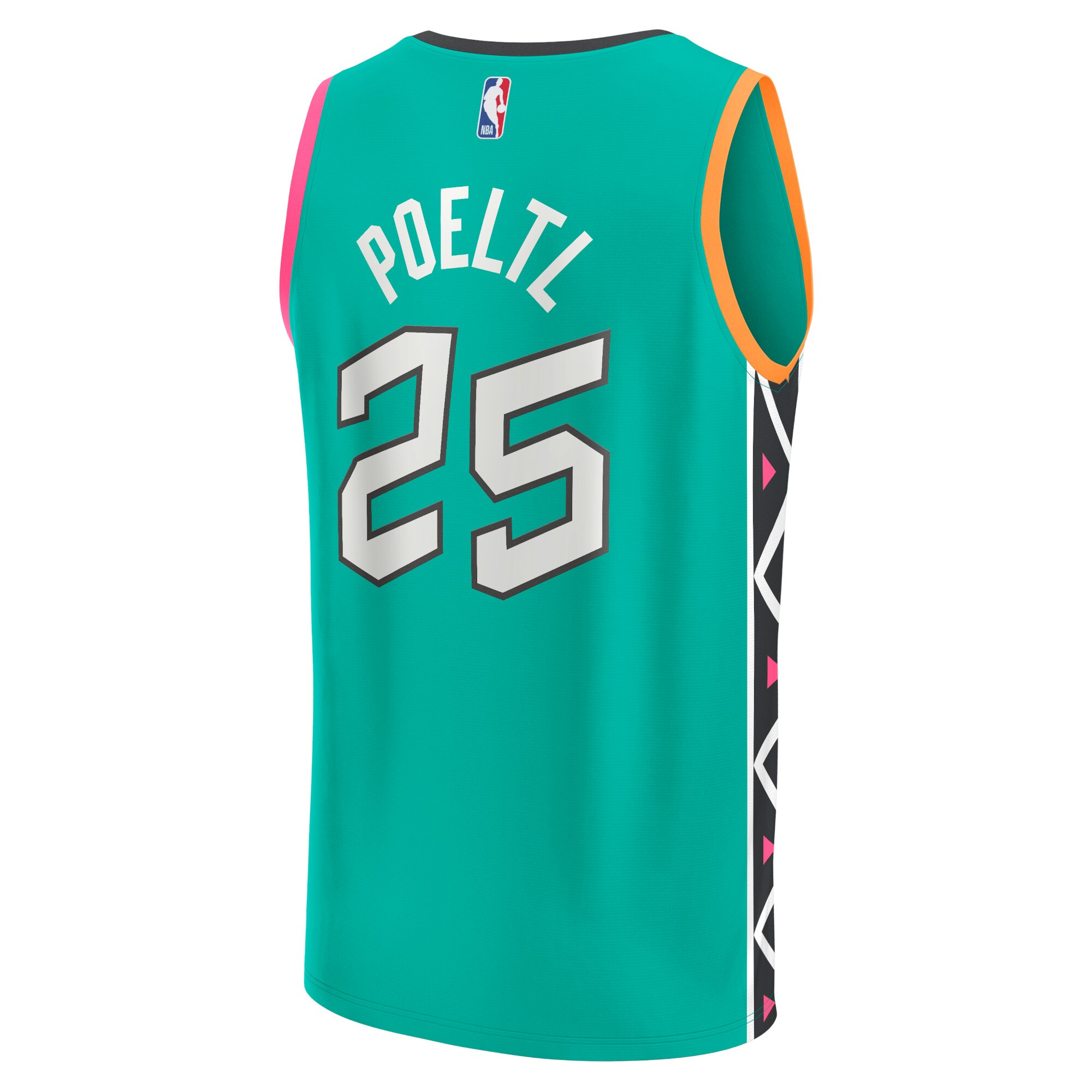 Jakob Poeltl San Antonio Spurs Fanatics Fastbreak Jersey - City Edition - Green