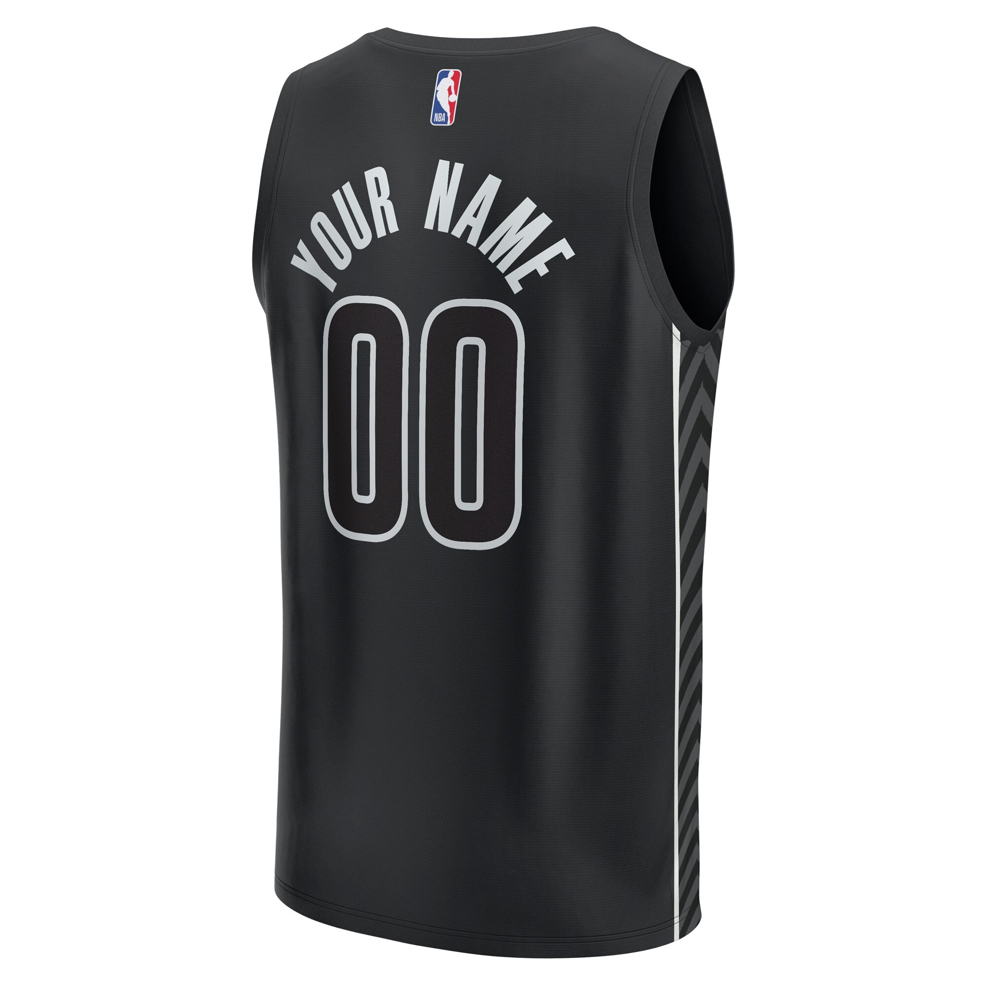 Brooklyn Nets Fanatics Custom Fast Break Jersey - Statement Edition - Black