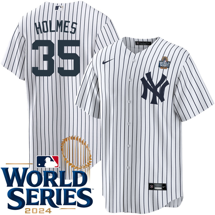 Clay Holmes New York Yankees Youth Home World Series Jersey