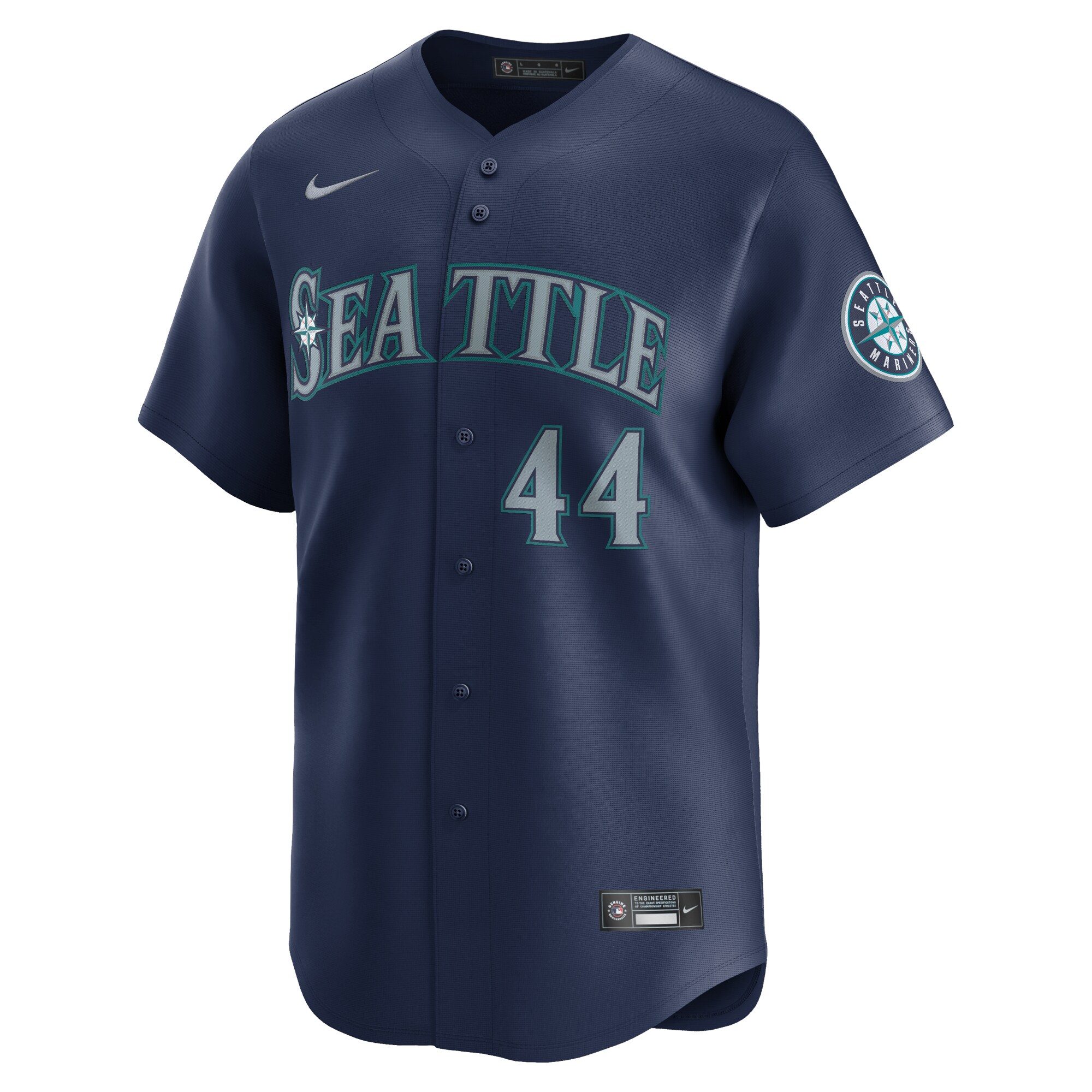 Julio Rodr\u00c3\u00adguez Seattle Mariners Road Limited Player Jersey Navy
