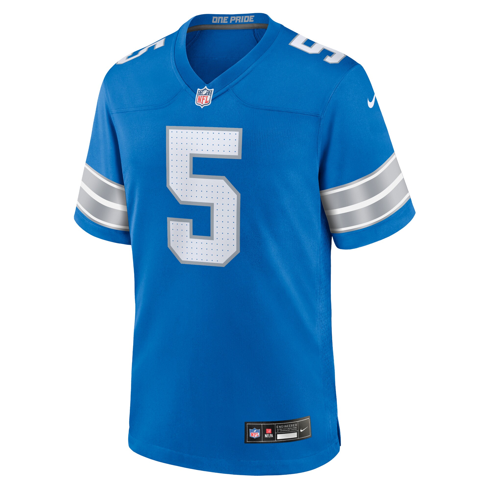 David Montgomery Detroit Lions  Game Jersey - Blue