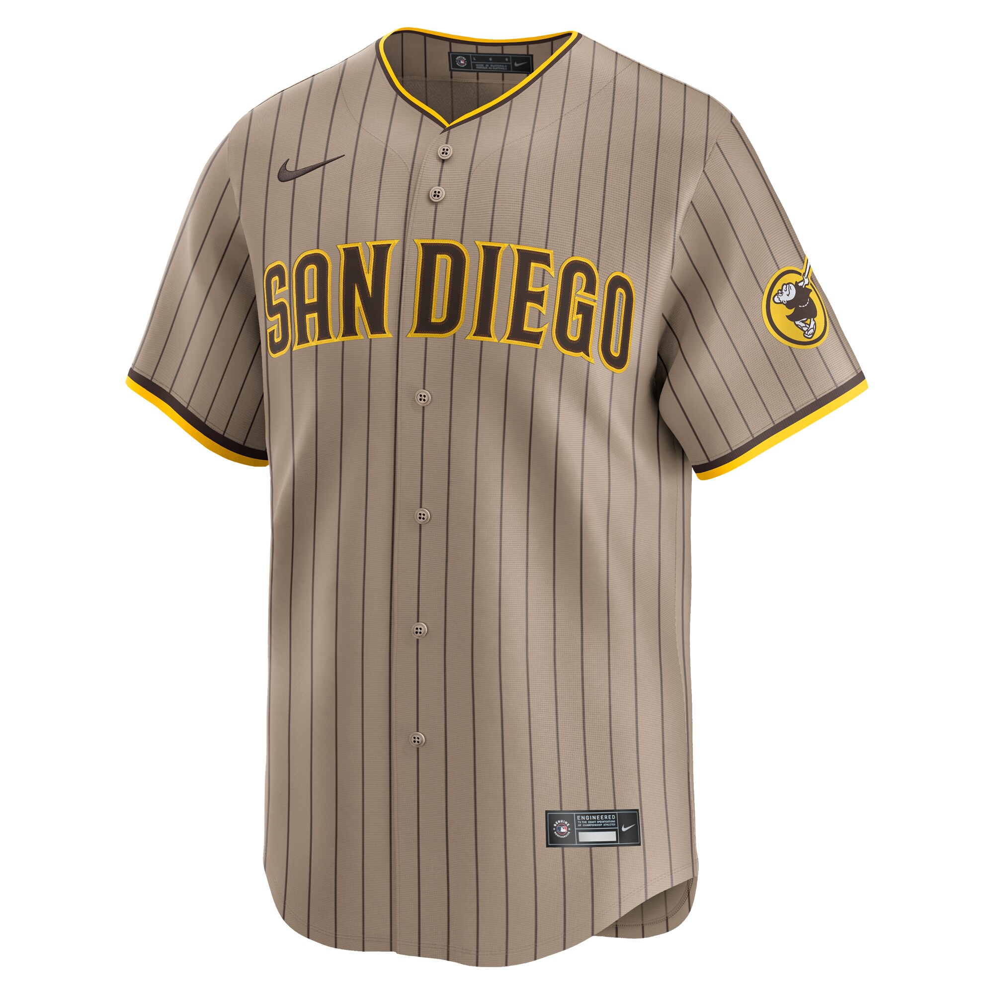 San Diego Padres   Alternate Limited Custom Jersey Khaki