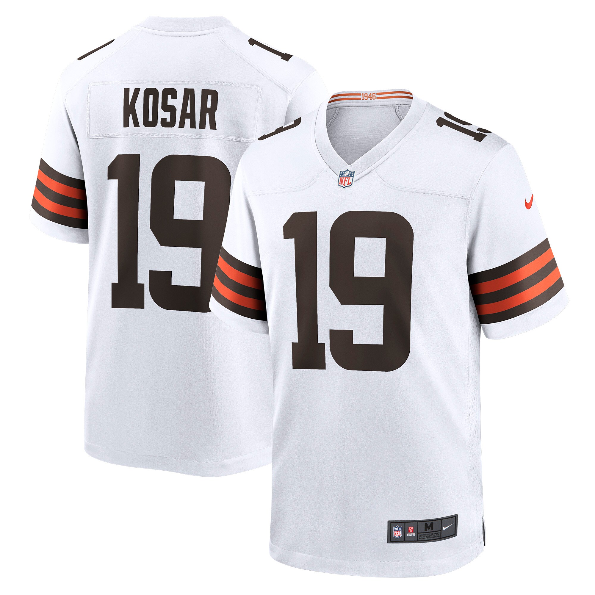 Bernie Kosar Cleveland Browns  Retired Player Game Jersey - White