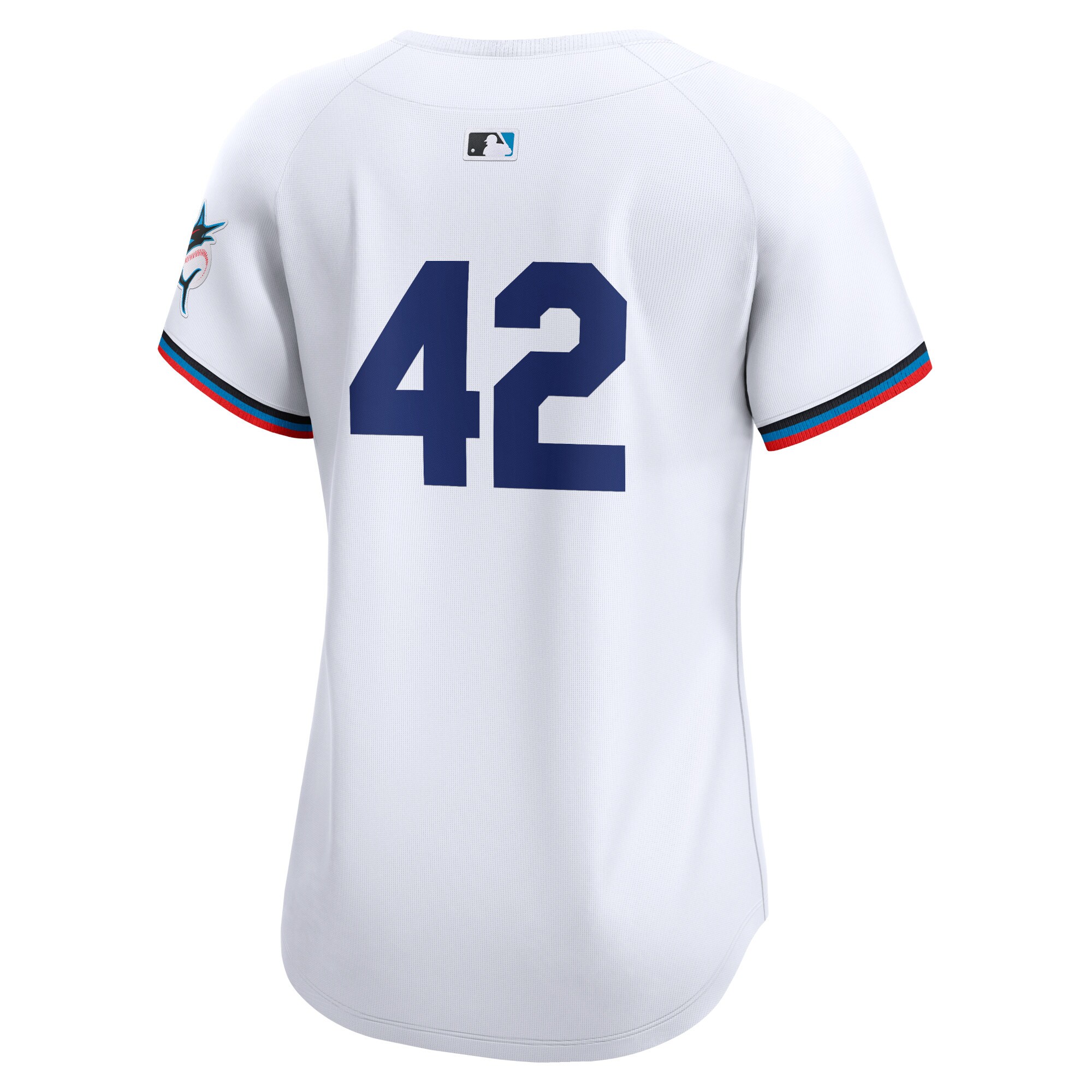 Miami Marlins  Women's 2024 Jackie Robinson Day Home Limited Jersey White