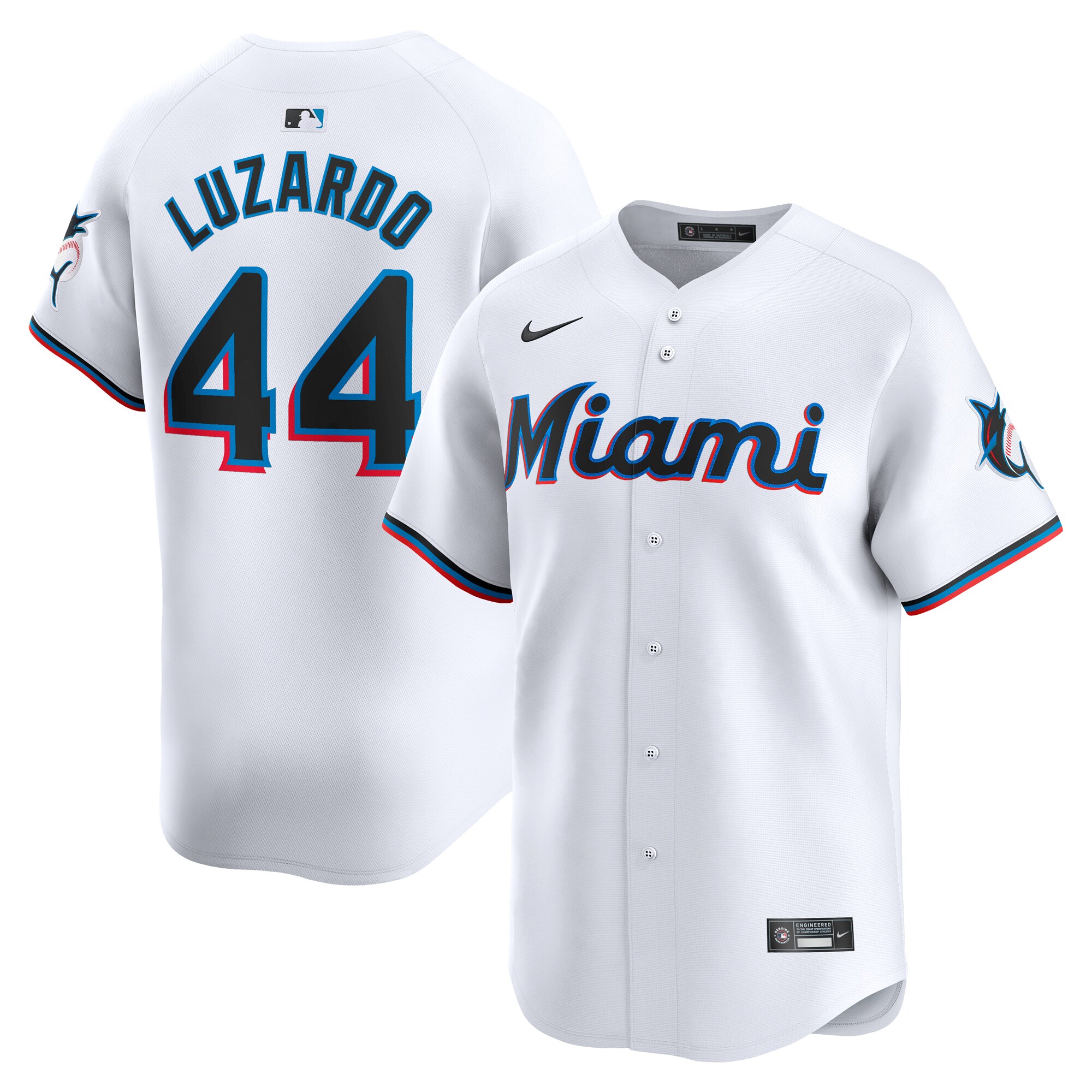 Jesus Luzardo Miami Marlins  Home Limited Player Jersey - White