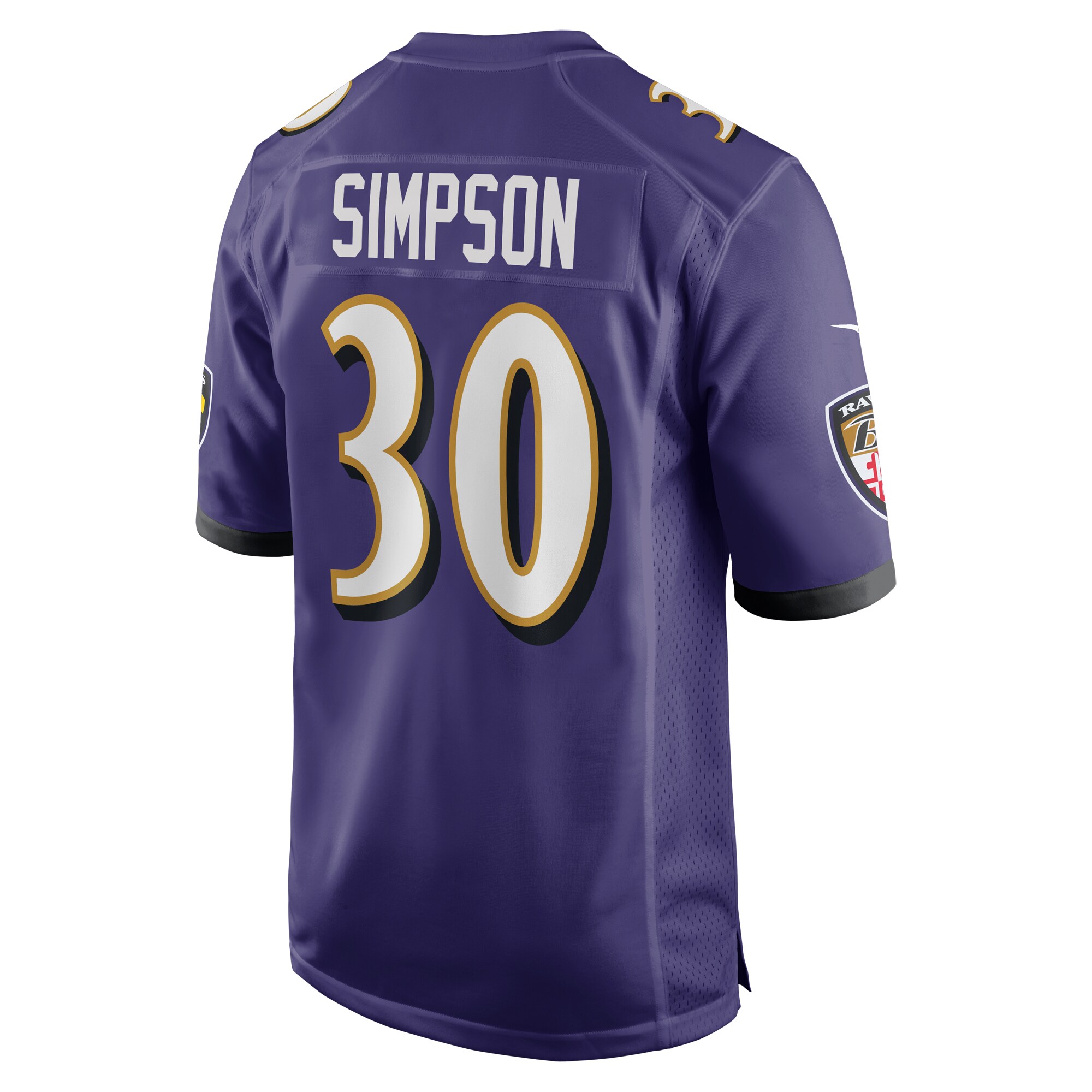 Trenton Simpson Baltimore Ravens   Game Jersey -  Purple
