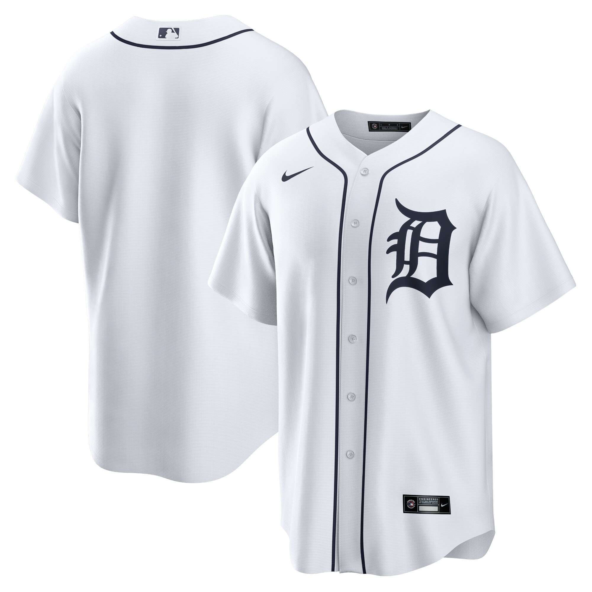 Detroit Tigers  Home Replica Team Jersey - White