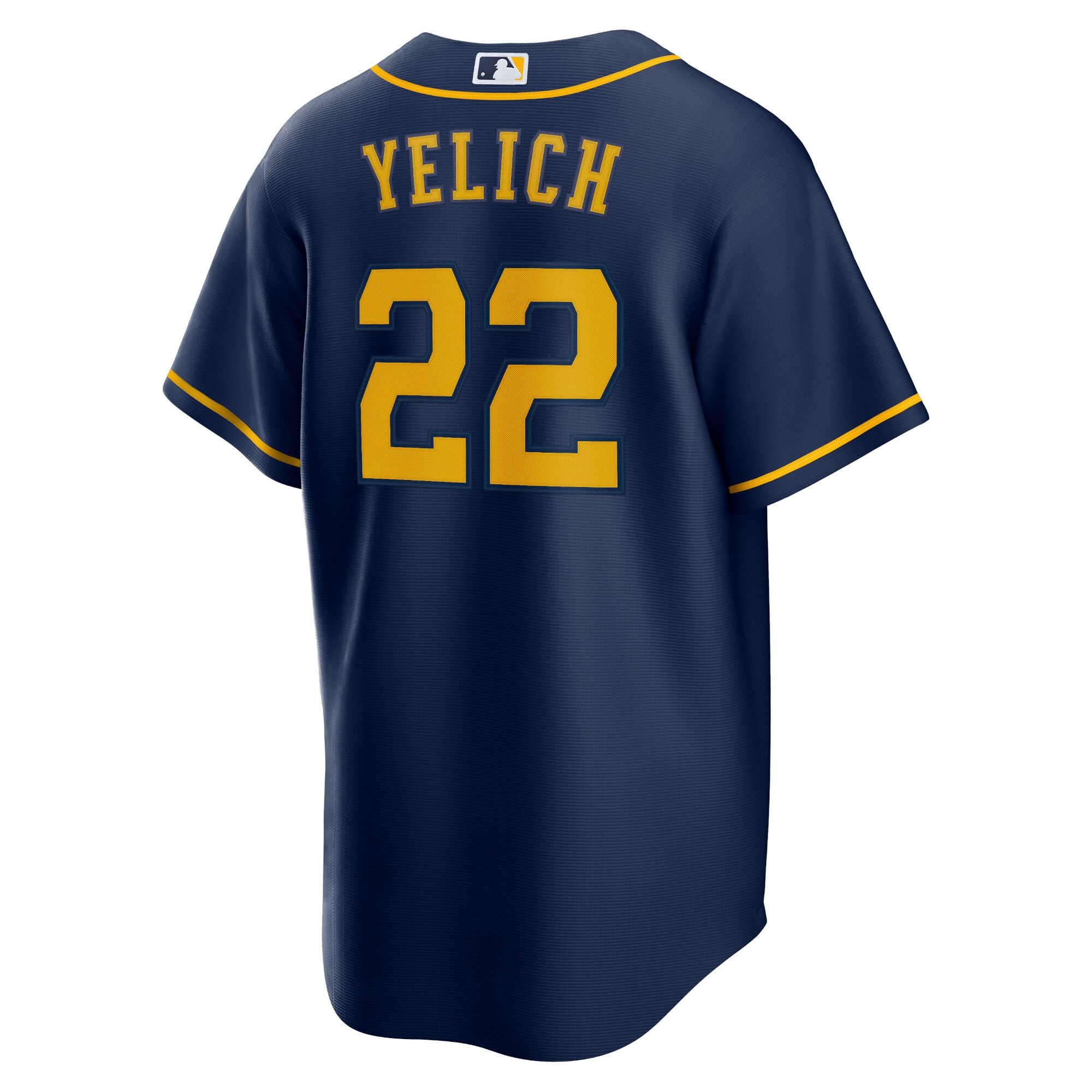 Christian Yelich Milwaukee Brewers  Alternate Replica Player Jersey - Navy