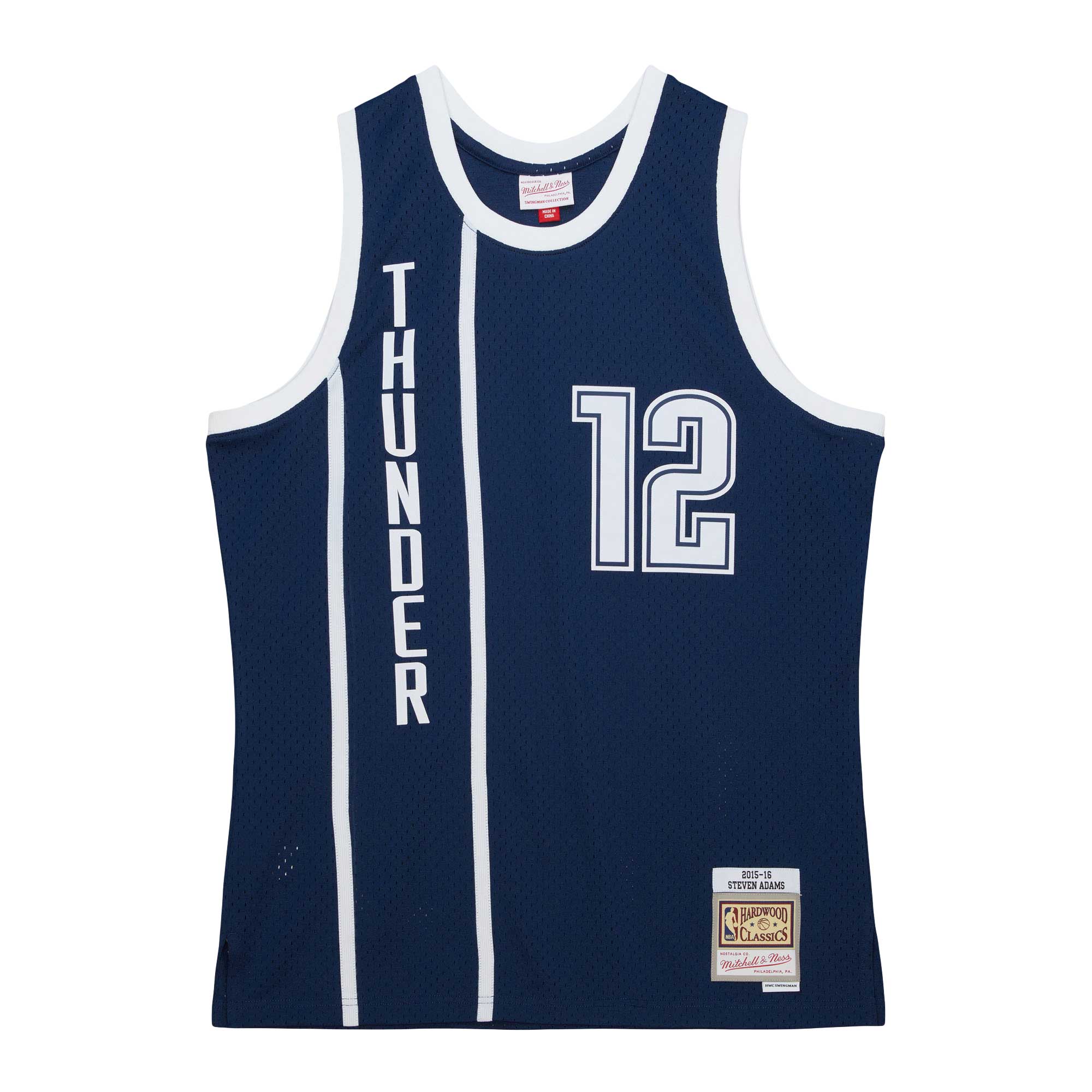 Steven Adams Oklahoma City Thunder Mitchell & Ness 2015\/16 Hardwood Classics Alternate Swingman Jersey - Navy