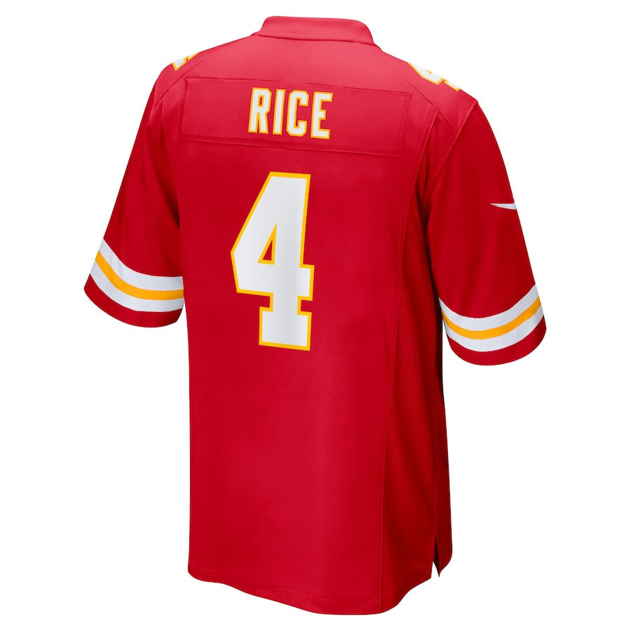 Rashee Rice #4 Kansas City Chiefs Super Bowl LIX Jersey - Men's - Red