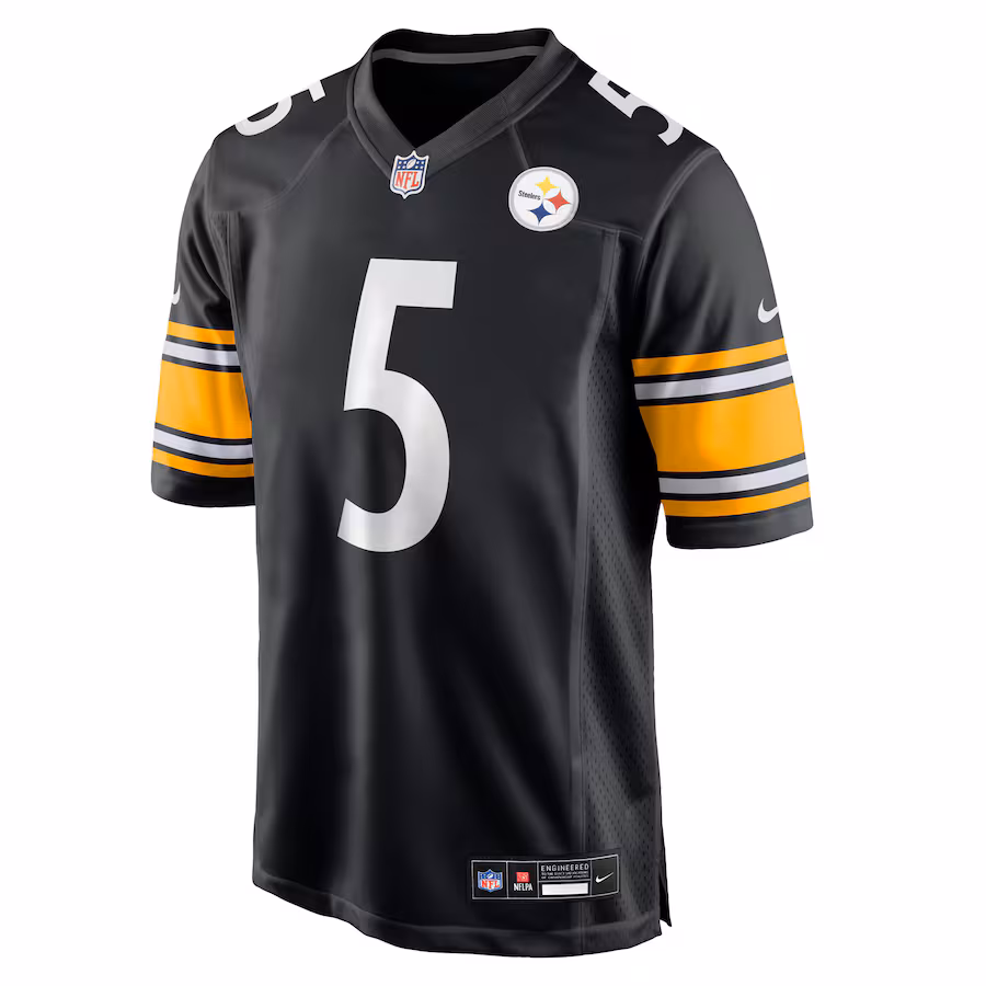 Men's Pittsburgh Steelers Jalen Ramsey Black Team Game Jersey