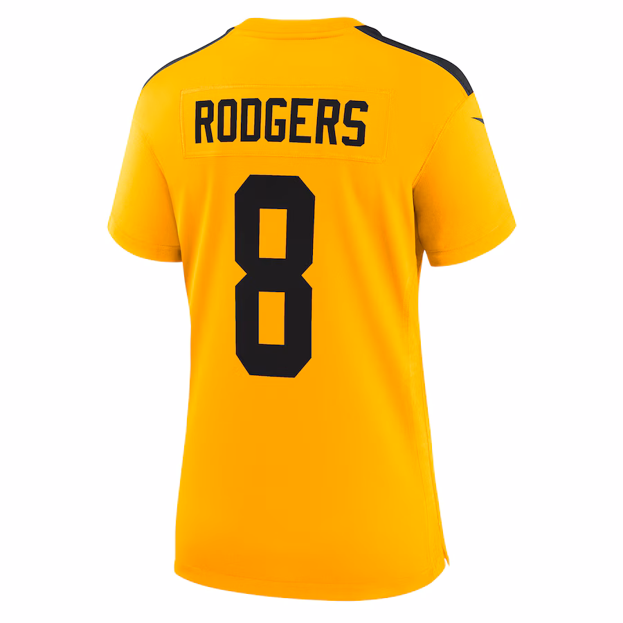 Pittsburgh Steelers Aaron Rodgers Gold Alternate 1933 Throwback Game Jersey