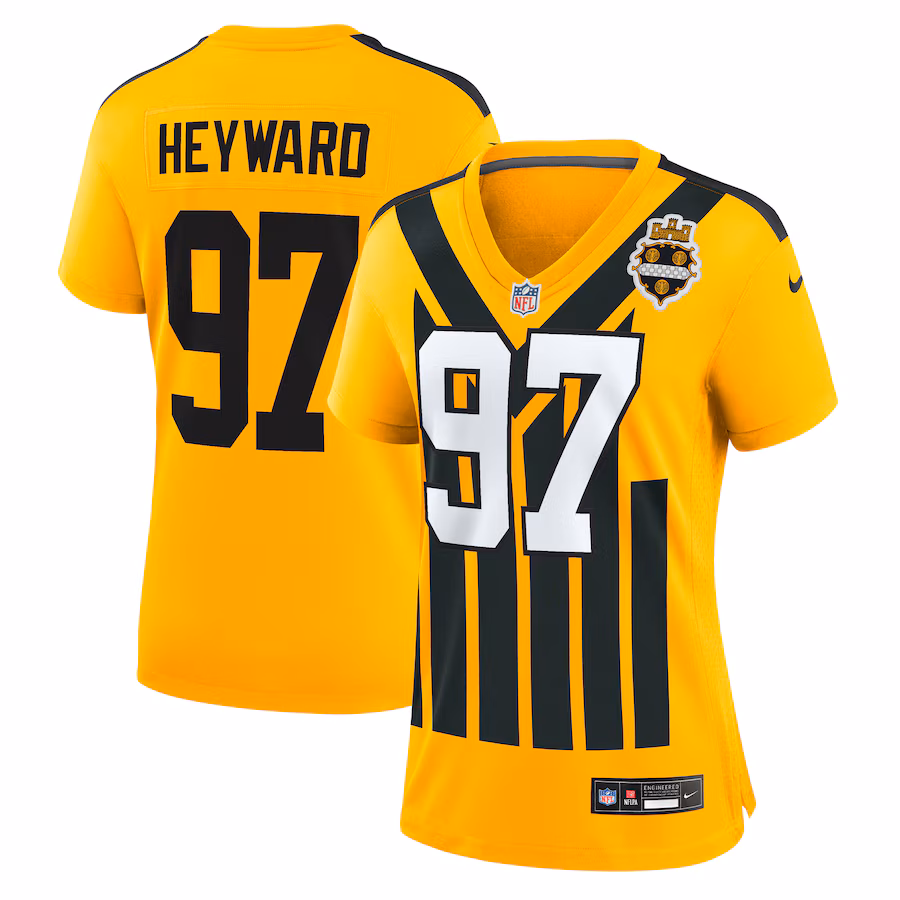 Pittsburgh Steelers Cameron Heyward Gold Alternate 1933 Throwback Game Jersey