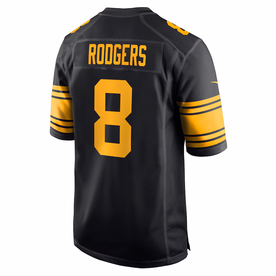Pittsburgh Steelers Aaron Rodgers Black Alternate Jersey