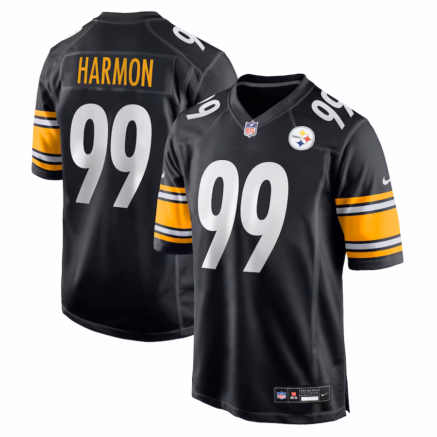 Men's Youth Women's Pittsburgh Steelers Derrick Harmon Black 2025 Draft First Round Pick Game Jersey