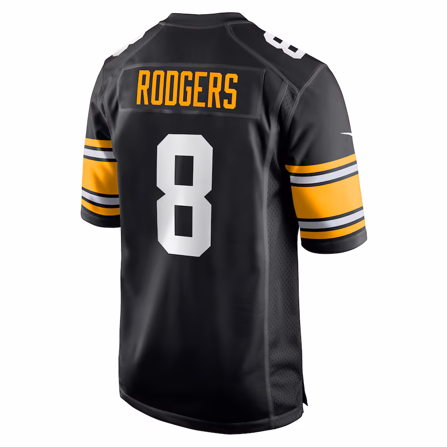Pittsburgh Steelers Aaron Rodgers Black Jersey
