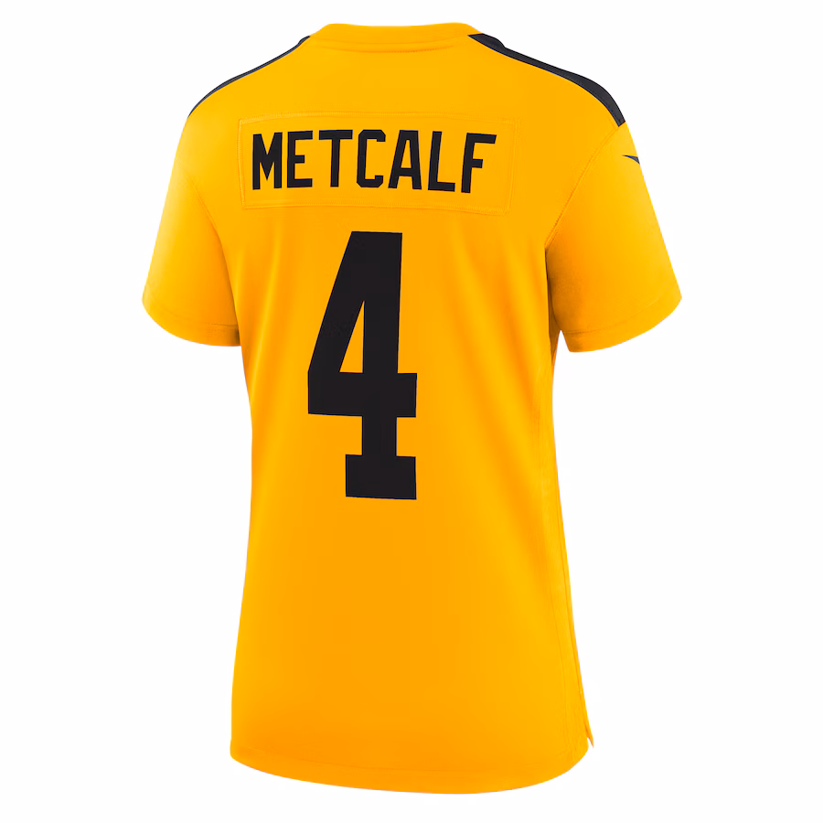 Pittsburgh Steelers DK Metcalf Gold Alternate 1933 Throwback Game Jersey