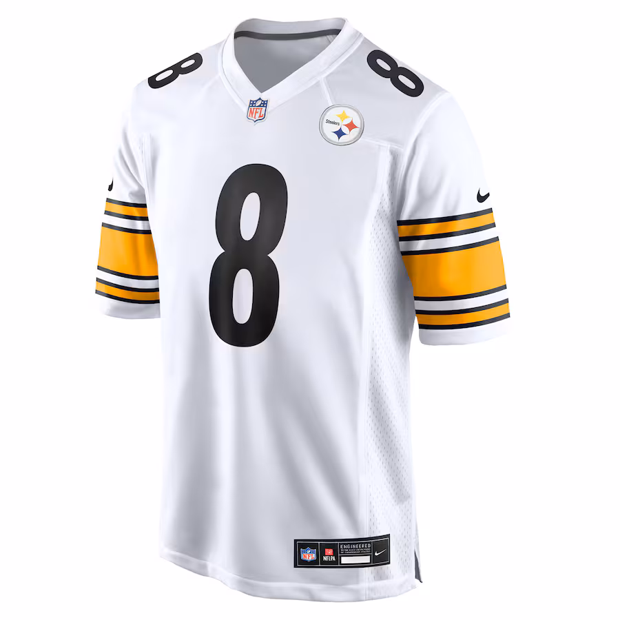 Pittsburgh Steelers Aaron Rodgers White Jersey