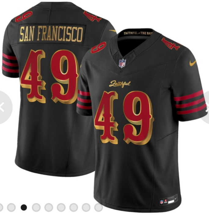 49ers San Francisco Black 2025 F.U.S.E. “Rivalries” Vapor Limited Jersey