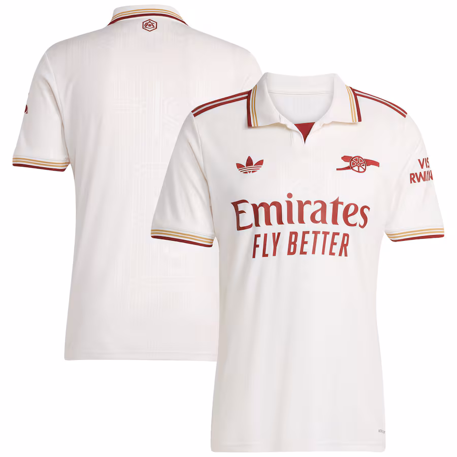 Men Arsenal  2025/26 Third Authentic Jersey - White
