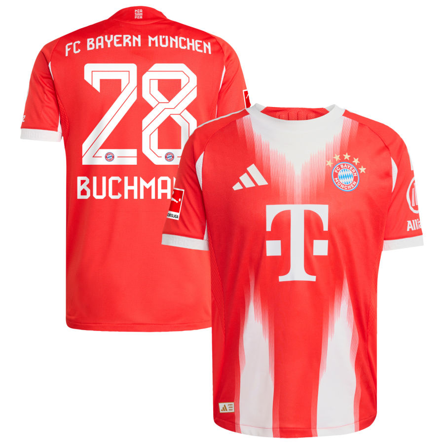 Men Bayern Munich 2025/26 Home Jersey - Red