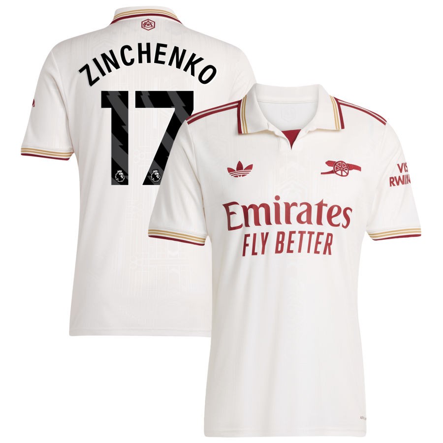 Men Arsenal  2025/26 Third Authentic Jersey - White