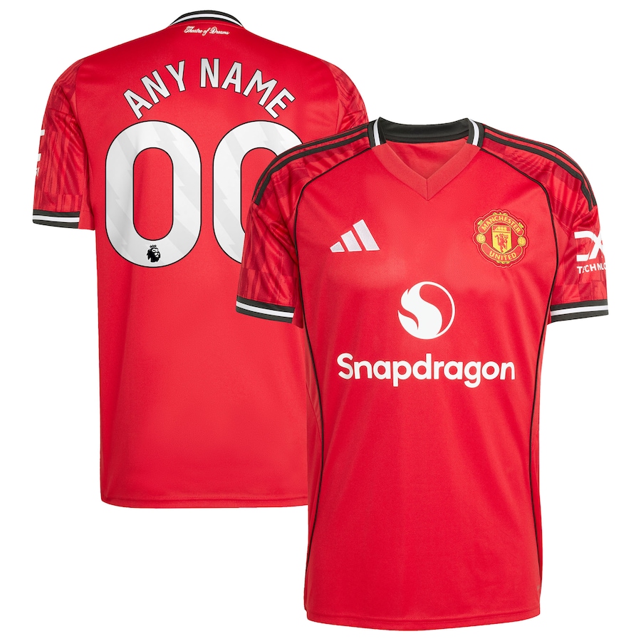 Youth Manchester United Home 2025/26 Jersey - Red
