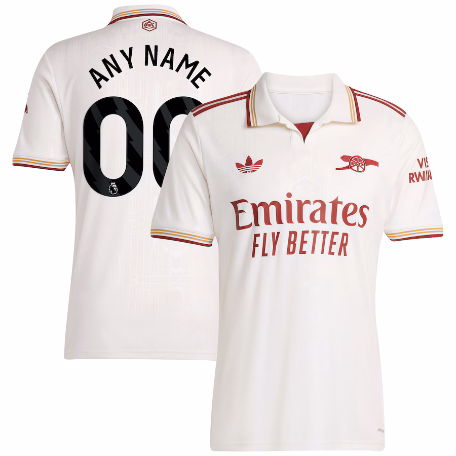 Men Arsenal  2025/26 Third Authentic Jersey - White