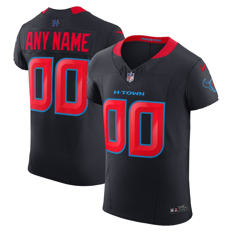 Houston Texans Alternate Vapor F.U.S.E. Elite Custom Jersey - Navy
