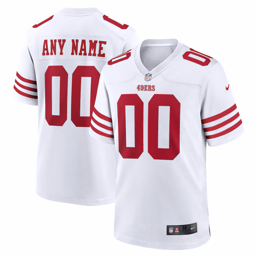 San Francisco 49ers Custom Jersey - White