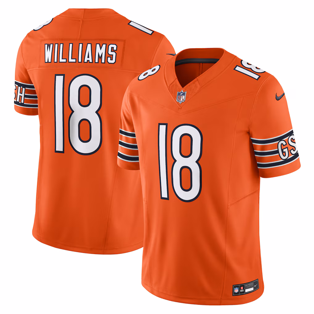 Chicago Bears Caleb Williams #18 Vapor F.U.S.E. Limited Jersey