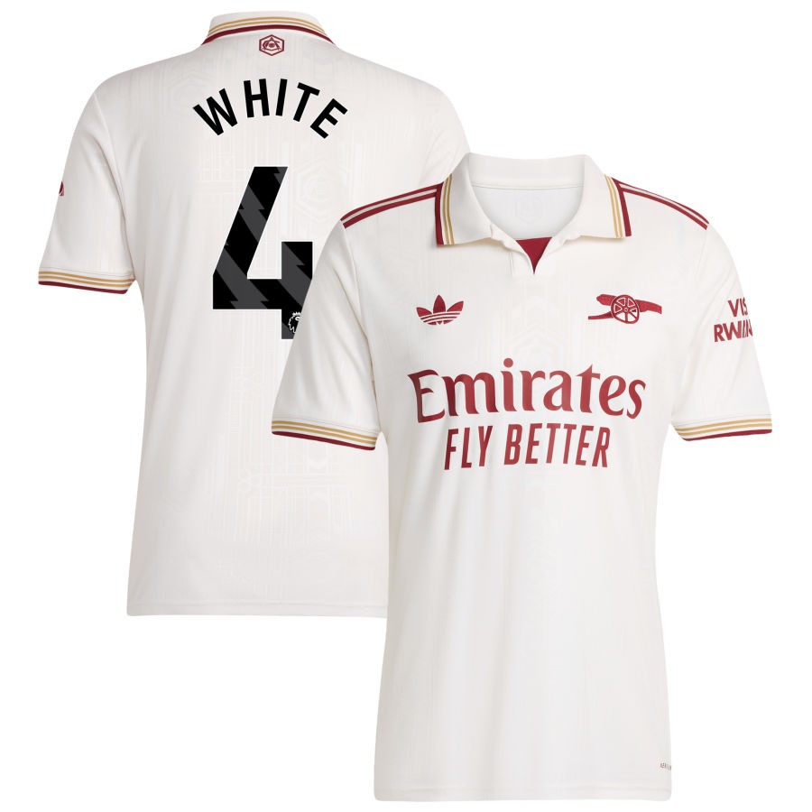 Men Arsenal  2025/26 Third Authentic Jersey - White