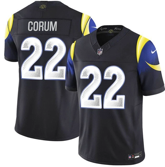 Rams Blake Corum Black 2025 F.U.S.E. “Rivalries” Vapor Limited Jersey