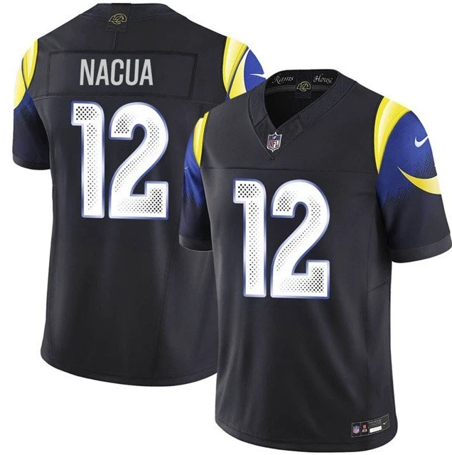 Rams Puka Nacua Black 2025 F.U.S.E. “Rivalries” Vapor Limited Jersey