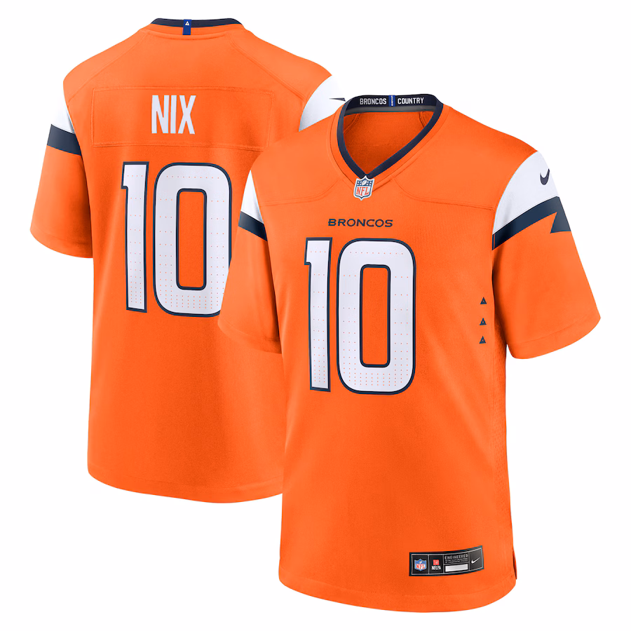 Bo Nix Denver Broncos Alternate Game Jersey