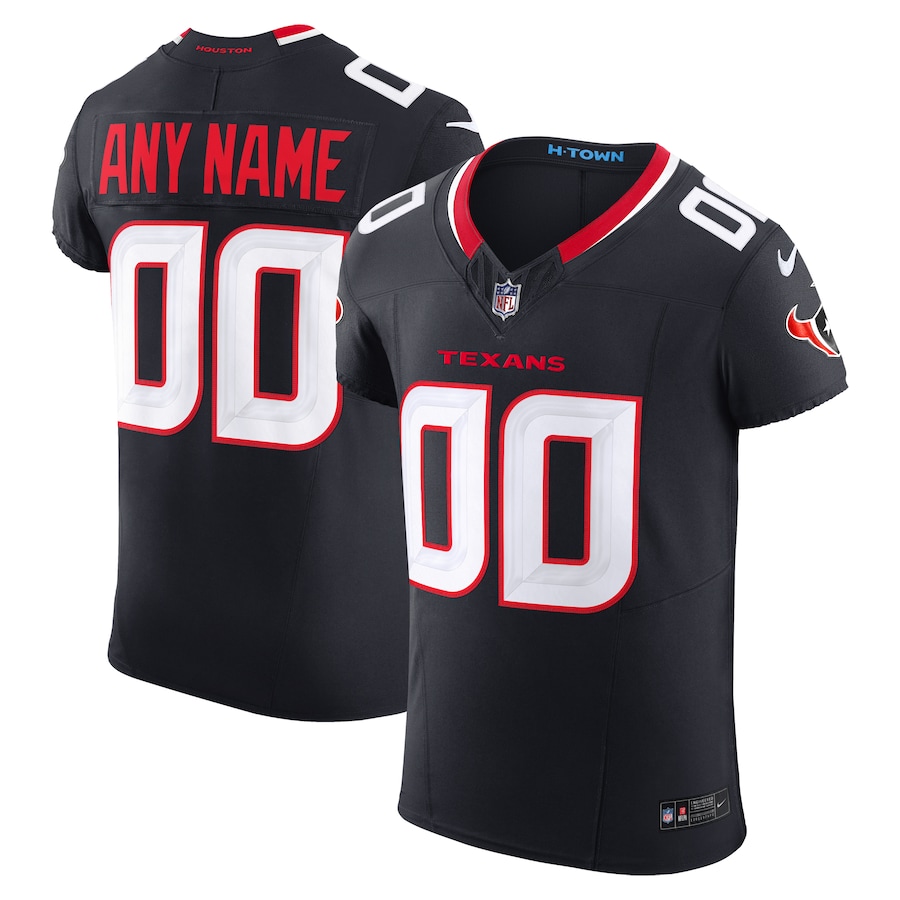 Houston Texans Alternate Vapor F.U.S.E. Elite Custom Jersey - Navy
