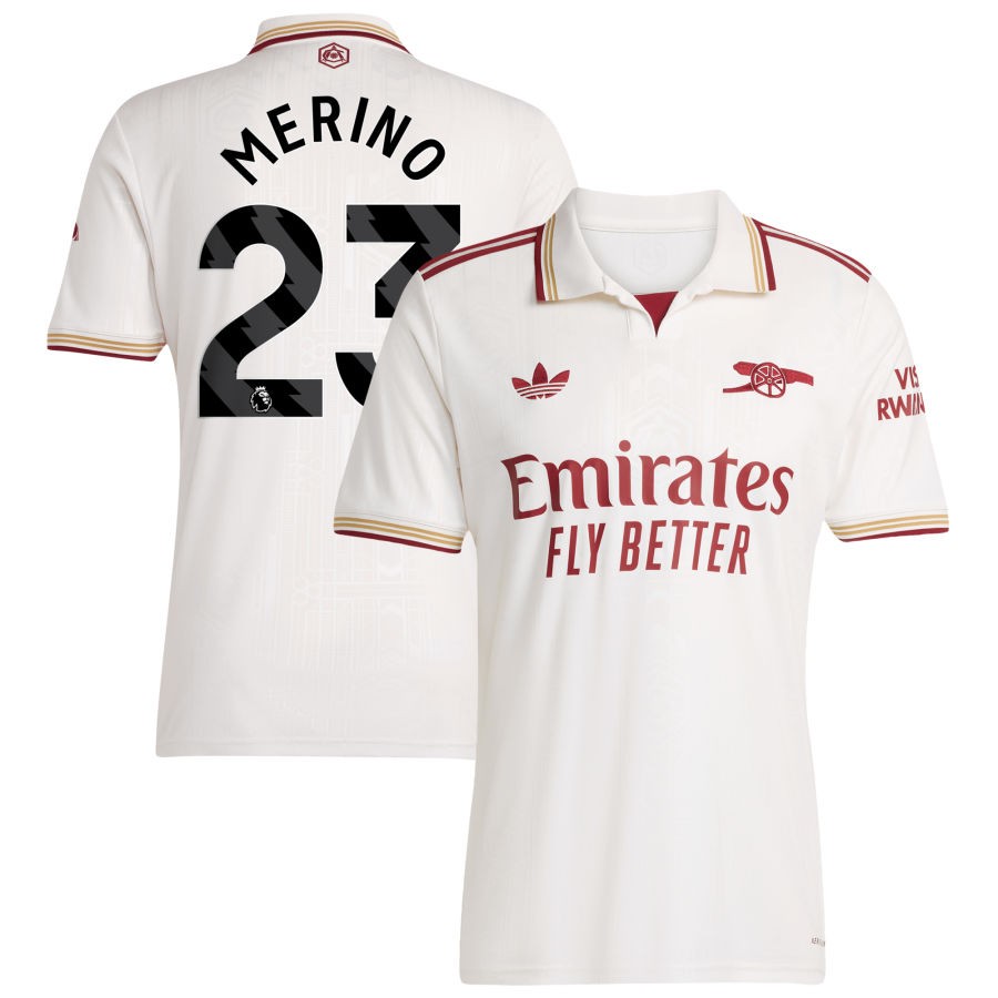 Men Arsenal  2025/26 Third Authentic Jersey - White