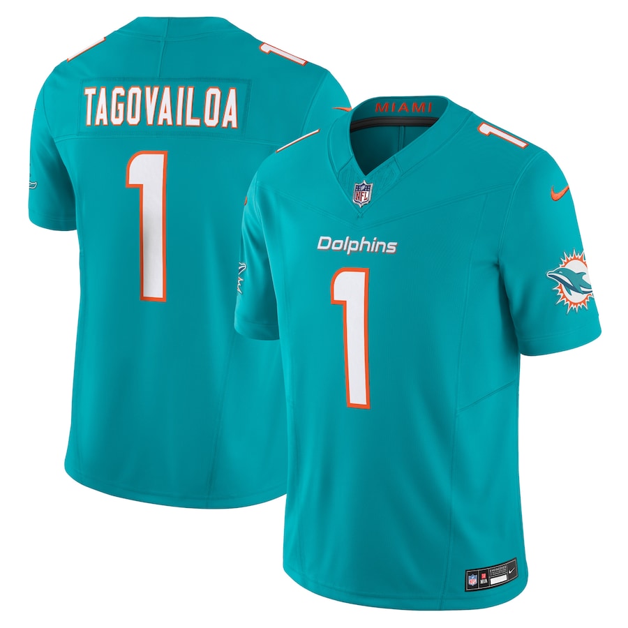 Miami Dolphins Tua Tagovailoa 2025 F.U.S.E. “Rivalries” Vapor Stitched Jersey