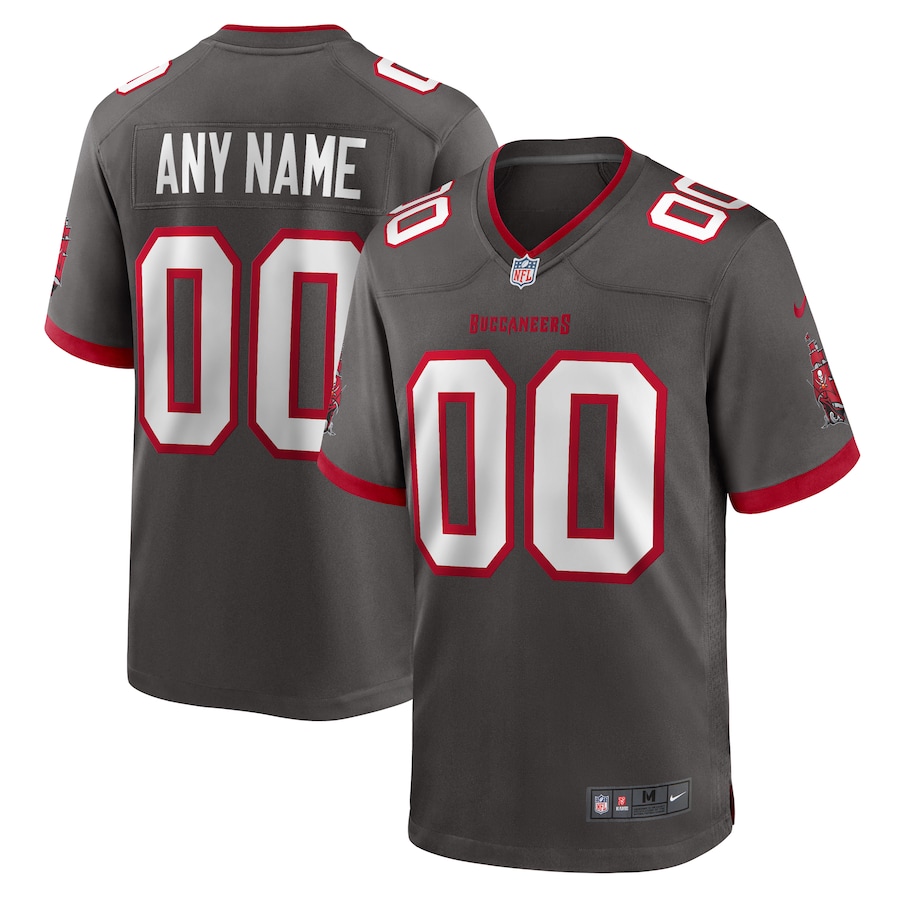 Tampa Bay Buccaneers Team Custom Game Jersey Pewter