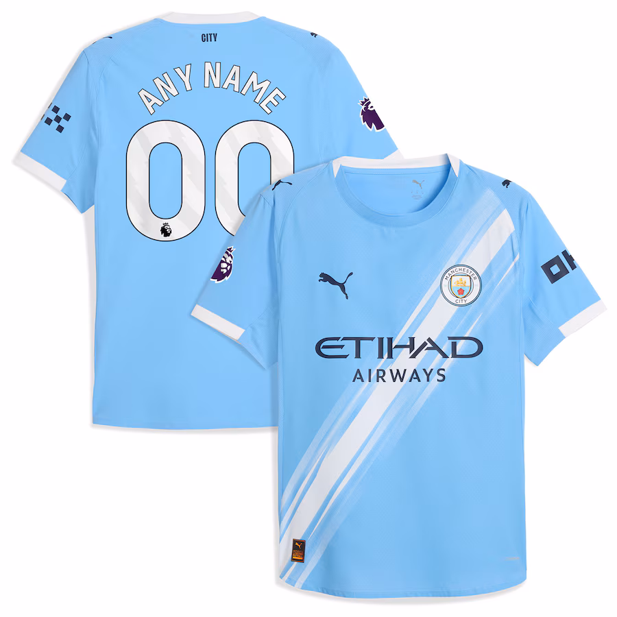 Youth Manchester City 2025/26 Home Jersey - Sky Blue