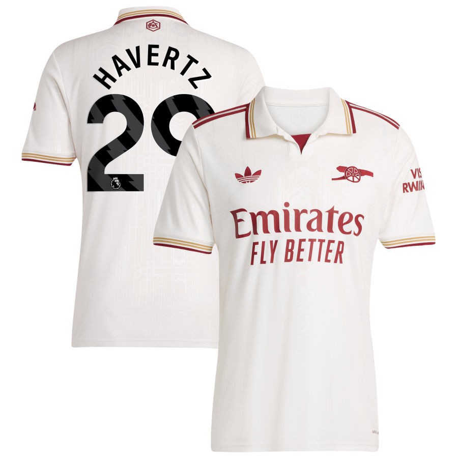 Men Arsenal  2025/26 Third Authentic Jersey - White