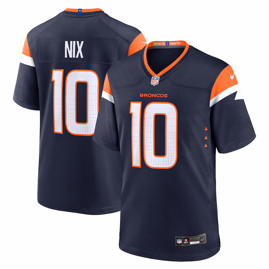 Bo Nix Denver Broncos Alternate Game Jersey