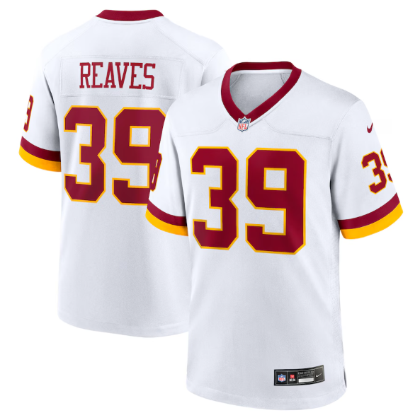 Washington Commanders Jeremy Reaves White Super Bowl Era Jersey