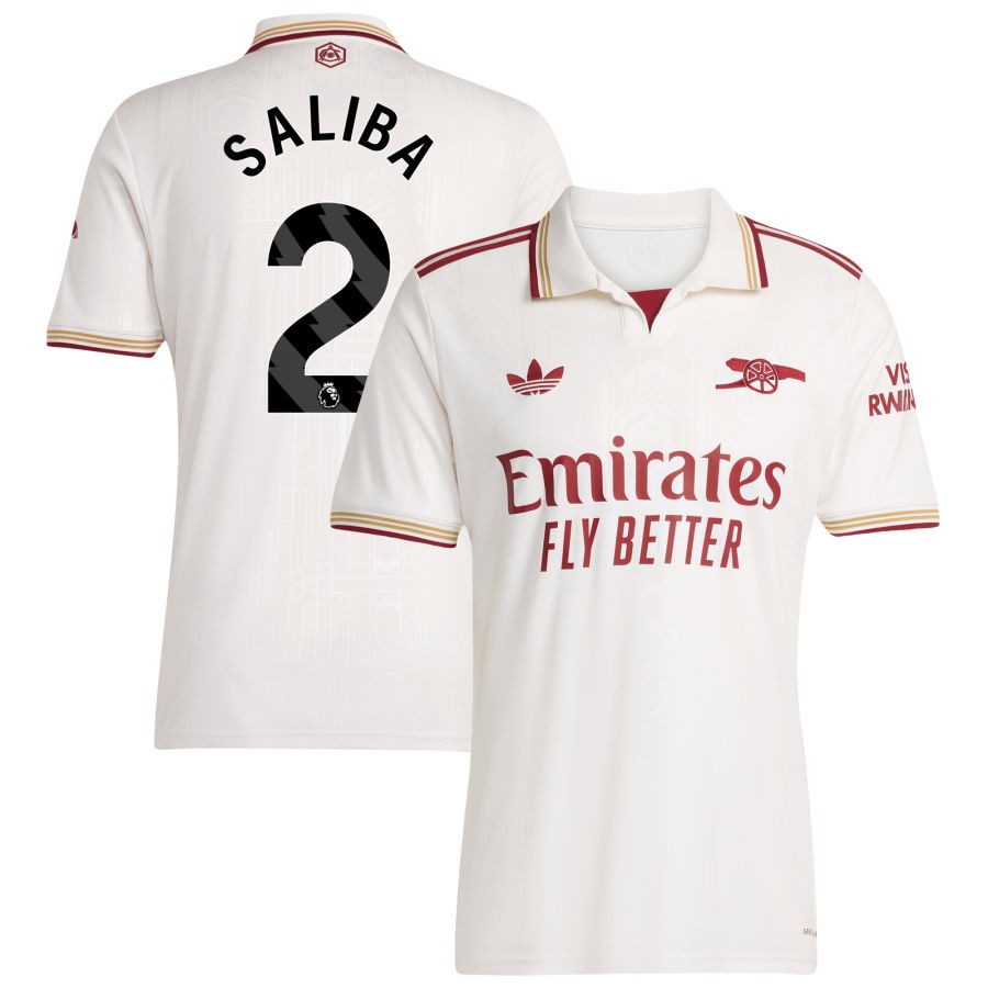 Men Arsenal  2025/26 Third Authentic Jersey - White