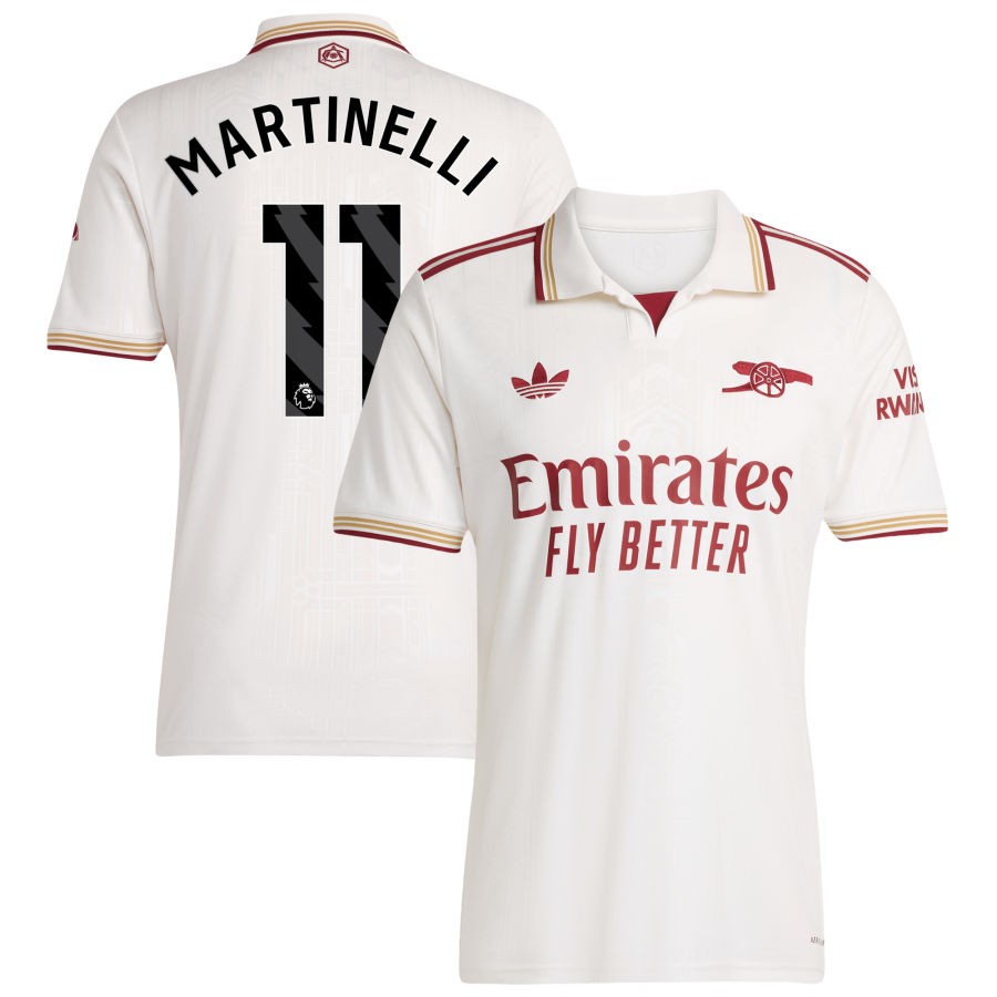 Men Arsenal  2025/26 Third Authentic Jersey - White