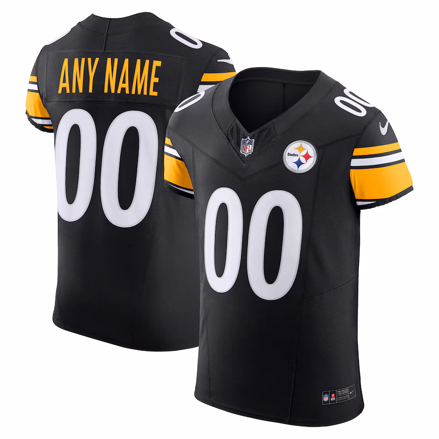 Pittsburgh Steelers Vapor F.U.S.E. Elite Custom Jersey - Black